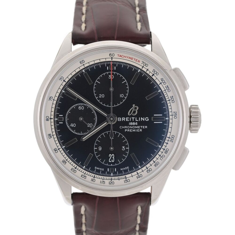 2024 Breitling Premier Chronograph 42 A13315 Black Dial Men's Watch Full Set